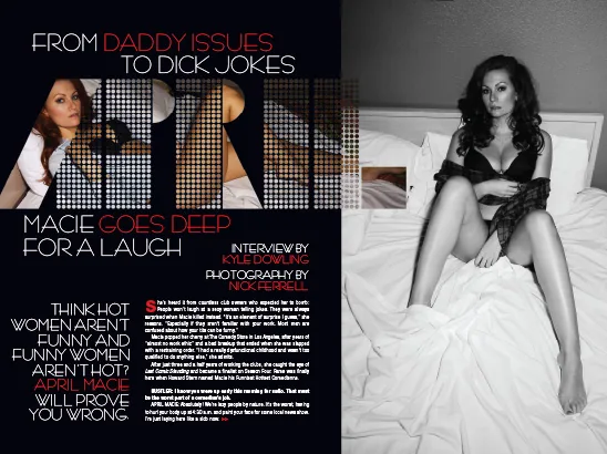 April Macie Layout, Hustler Magazine