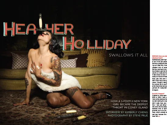 Heather Holliday Layout, Hustler Magazine