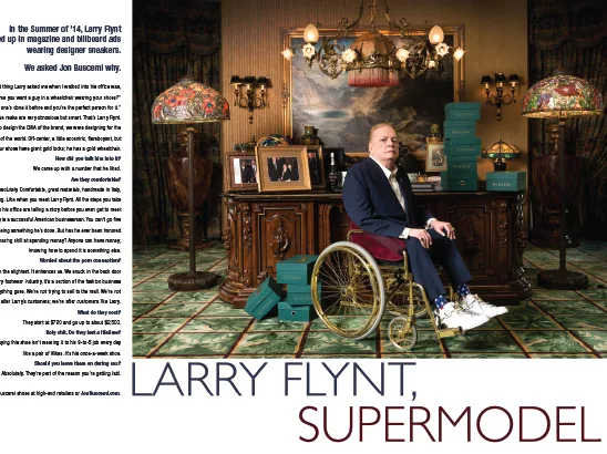 Buscemi Shoes Layout, Hustler Magazine