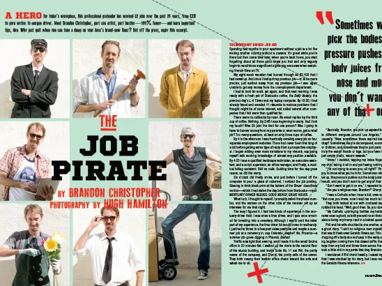 The Job Pirate Layout, Hustler Magazine