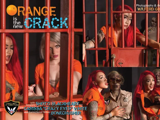 Orange Is the New Crack Photoset & Layout, Girls and Corpses Magazine