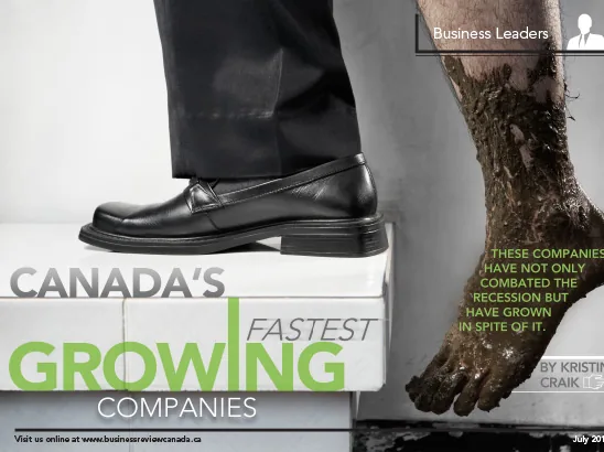 Growing Companies Layout, Business Review Canada