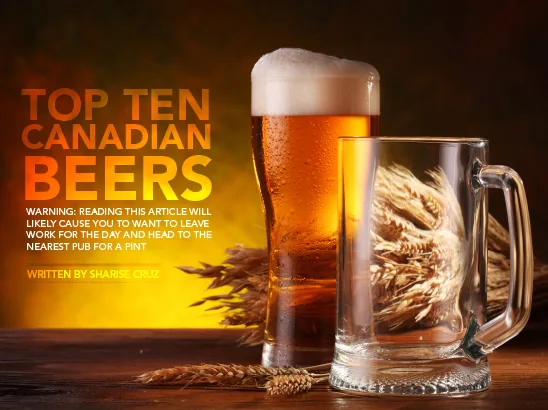 Top Ten Beers Layout, Business Review Canada
