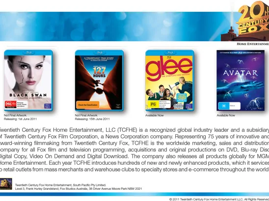 20th Century Fox, Business Review Canada