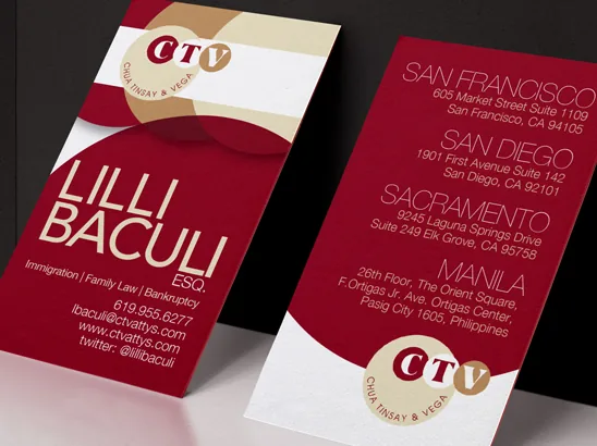 CTV Law, Business Cards