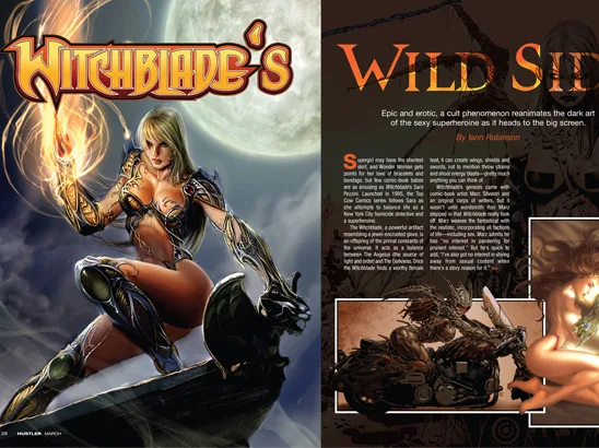 Witchblade Layout, Hustler Magazine