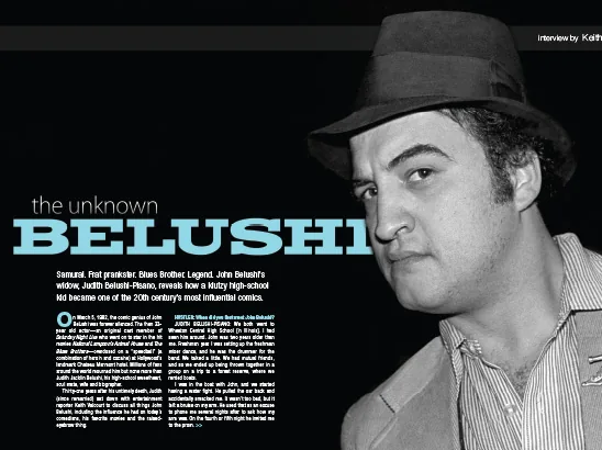 Belushi Layout, Hustler Magazine