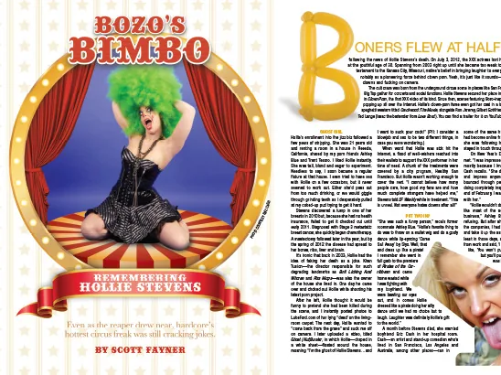 Hollie Stevens Layout, Hustler Magazine