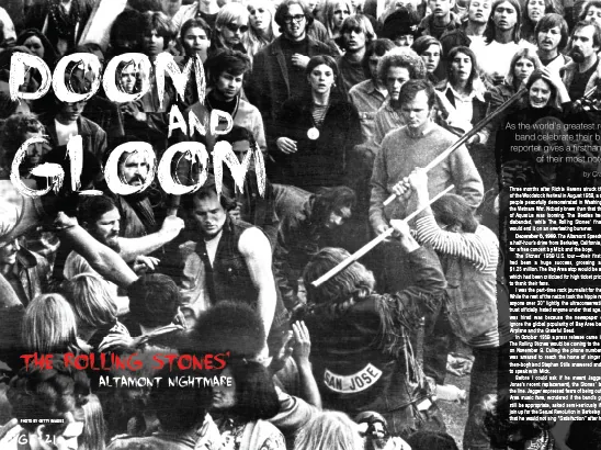The Rolling Stones Altamont Layout, Hustler Magazine
