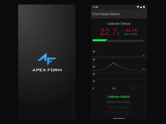 Apex Form, logo and app UI design