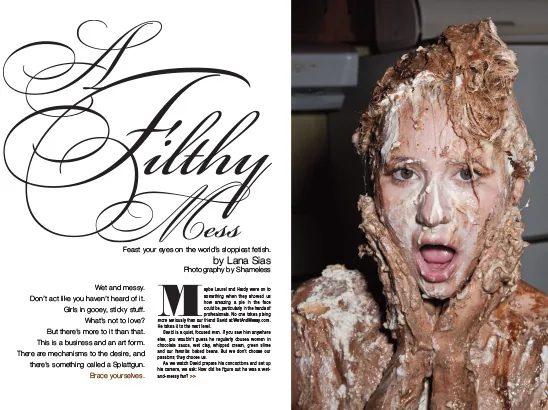 Sploshing Layout, Hustler Magazine