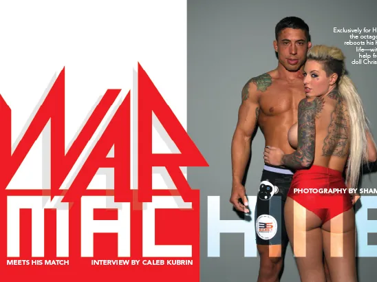 War Machine & Christy Mack Layout, Hustler Magazine